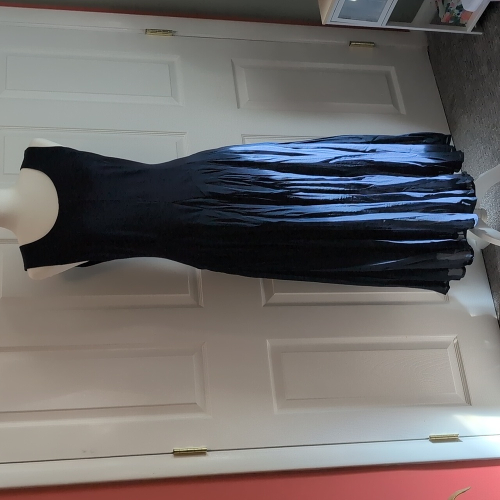 Vasna Navy Blue Convertible Sleeveless Bubble Dress NWT